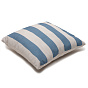 Подушка декоративная с фотопечатью 40х40 см, ткань смесовая, "Страйп голубой"