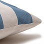 Подушка декоративная с фотопечатью 40х40 см, ткань смесовая, "Страйп голубой"