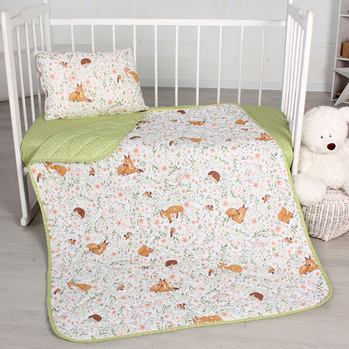 Одеяло-покрывало детское "BabyRelax" леб. пух 100 гр.110х140, бязь, "Лесные зверюшки" Одеяло-покрывало детское "BabyRelax" леб. пух 100 гр.110х140, бязь, "Лесные зверюшки"