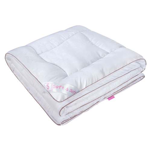 Одеяло БАМБУК 300 гр. "Soft&Soft" 1,5 спальное, в микрофибре с тиснением, 100% полиэстер 