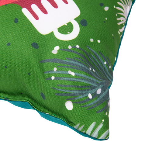 Подушка декоративная с фотопечатью 40х40 см, габардин, "Новогодний ленивец"