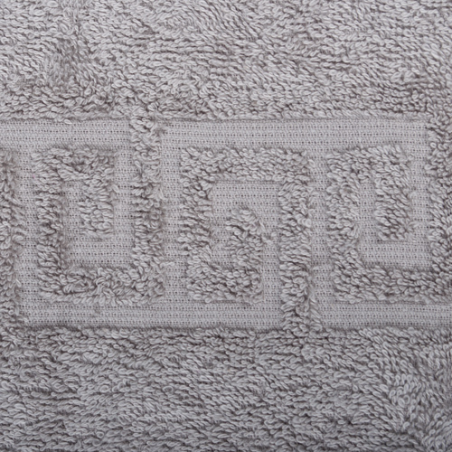 Полотенце махровое гладкокрашеное 40х67, 100 % хлопок, пл. 400 гр./кв.м. "Серый"