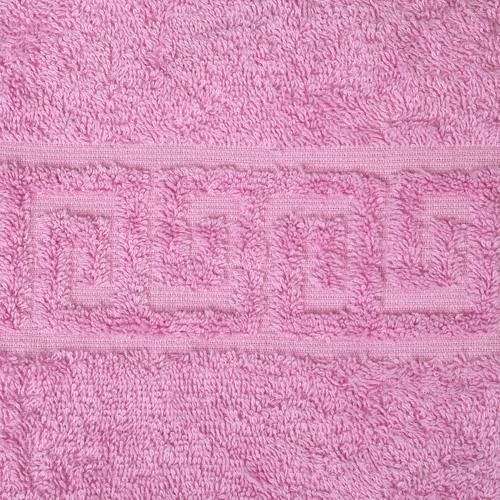 Полотенце махровое гладкокрашеное 70х137, 100 % хлопок, пл. 400 гр./кв.м. "Розовый (Pink ledy)"
