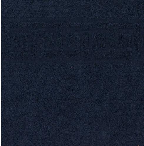 Полотенце махровое гладкокрашеное 40х67, 100 % хлопок, пл. 400 гр./кв.м. "Темно-синий (Lacivert)"
