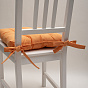 Сидушка на стул с завязками "Цвет эмоций" 40х40, саржа, "Абрикос"