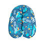 Подушка "Бумеранг" для беременных "MamaRelax" 35х155 (синтепух, чехол вн.100% хл.+ навол.100% хл.) "Тропические птички синий"