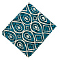Набор декоративных полотенец 35х60 "Радушная хозяйка (Традиция)" (3 шт.), вафельное полотно, 100% хлопок, "Орнамент синий"