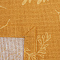 Скатерть декоративная "Радушная хозяйка (Традиция)", рогожка, 100 % хлопок, "Ботаника (охра)"